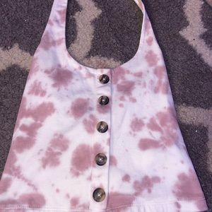 juniors halter cropped tank top